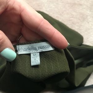 Charlotte Russe Tops - Charlotte Russe Peplum Top With Cutout Charlotte Russe Tops - Charlotte Russe Peplum Top With Cutout